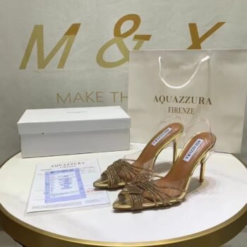 Aquazzura heel (BN-gold)