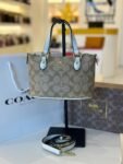 Coach bag(8318-LAPRICOT/WHITE)