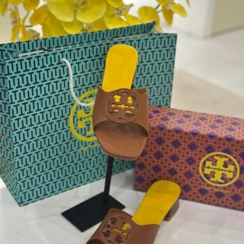 Tory Burch heel( 168-6/ Yellow/Brown)