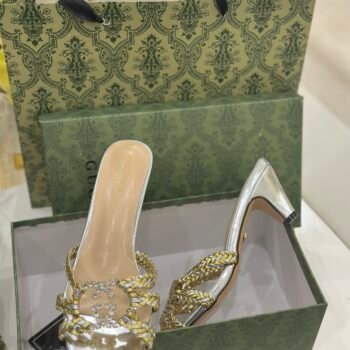 Gucci heel( 168-4/ Silver)