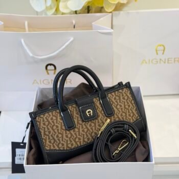 Aigner bag (A7333-apricot/black)