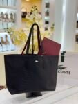 Lacoste bag(8010-black maroon)