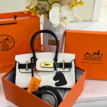 Hermes bag(3032-beige black)